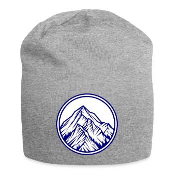 Berge Symbol Felsen - Jersey-Beanie - Grau meliert - Vorne