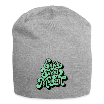 Profite de chaque instant - Bonnet en jersey - gris chiné - Devant