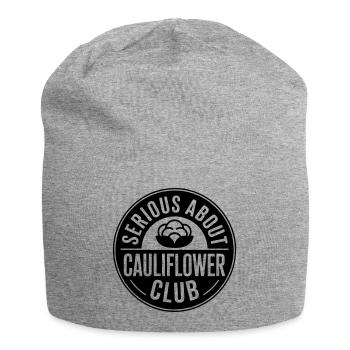 Cauliflower serious about cauliflowers - Jersey Beanie - heather grey - Front