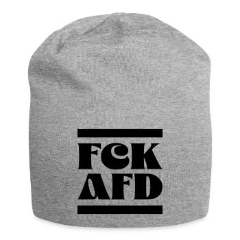 FCK AfD - Jersey Beanie - heather grey - Front