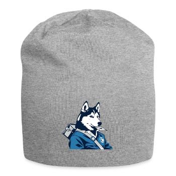 Husky Postman Blue Outfit - Jersey Beanie - heather grey - Front