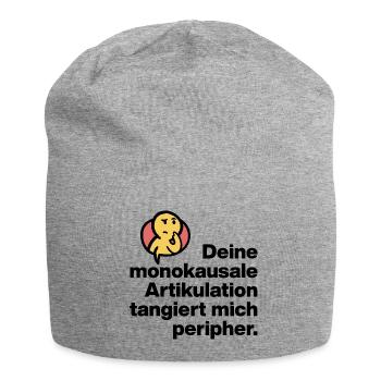 TON ARTICULATION MONOCAUSALE, SARCASME STUPIDE - Bonnet en jersey - gris chiné - Devant
