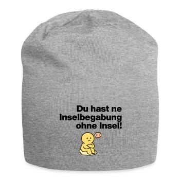 TU AS UN TALENT D’ÎLE SANS ÎLE ! - Bonnet en jersey - gris chiné - Devant