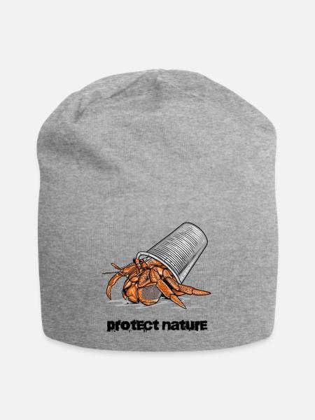 Einsiedlerkrebs Müll - Jersey-Beanie - Grau meliert