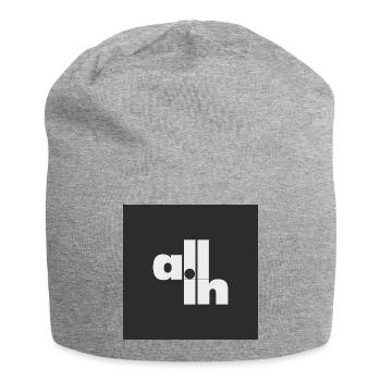 All in Poker Typografie Minimal Statement - Jersey-Beanie - Grau meliert - Vorne