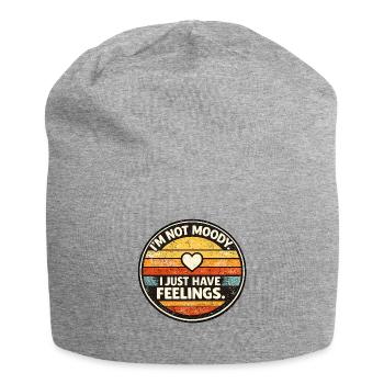 Nicht Launisch Gefühle Retro - Jersey-Beanie - Grau meliert - Vorne