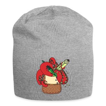 MORCEAU D’ABÎME - Bonnet en jersey - gris chiné - Devant