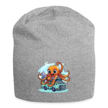 Capitaine calmar dans la camionnette - Bonnet en jersey - gris chiné - Devant