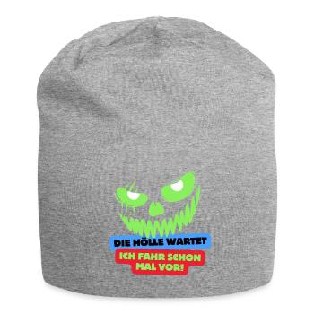 Biker - Jersey-Beanie - Grau meliert - Vorne