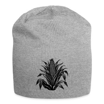 Tige de maïs - Bonnet en jersey - gris chiné - Devant