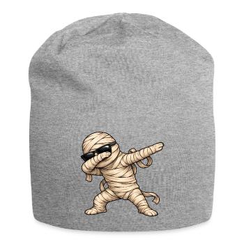 Dabbing Mumie - Jersey-Beanie - Grau meliert - Vorne