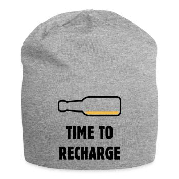 Temps de recharger (Bière / Bière / Pourriture 2C) - Bonnet en jersey - gris chiné - Devant