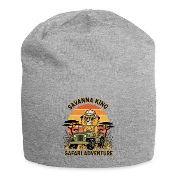 Lion Safari Savanna King Safari Adventure - Jersey Beanie - heather grey - Front