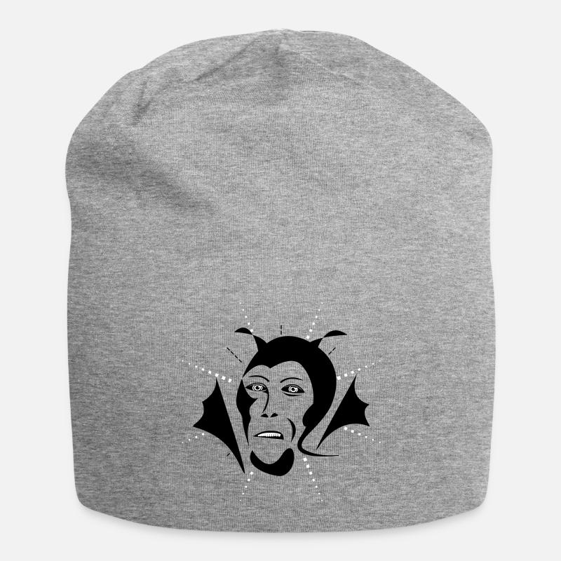 Devil / Teufel - Jersey Beanie - heather grey