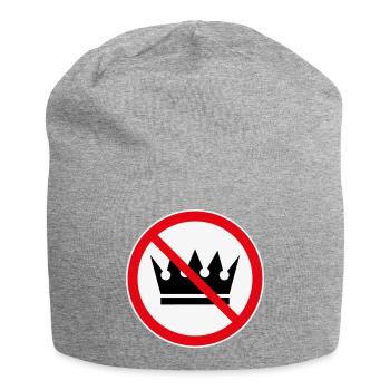 Pas de rois ! (Projet de protestation / 3C) - Bonnet en jersey - gris chiné - Devant