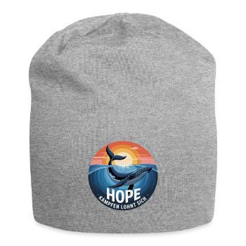 Hope/ Timmy der Wal in der Ostsee - Jersey-Beanie - Grau meliert - Vorne