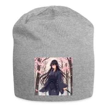 Sakura Samouraï de l’Ombre - Bonnet en jersey - gris chiné - Devant