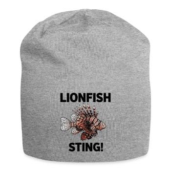 Lionfish Danger Sting Flying Lionfish Black - Jersey Beanie - heather grey - Front
