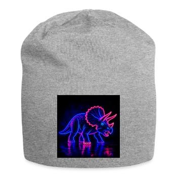 Néon Tricératops Lumière Néon - Bonnet en jersey - gris chiné - Devant