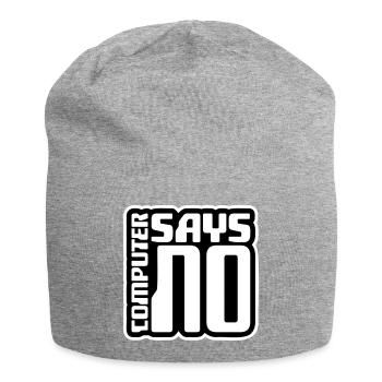 Computer Says No Lustig Programmierer Nerd Technik - Jersey-Beanie - Grau meliert - Vorne