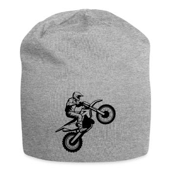 Motocross - Bonnet en jersey - gris chiné - Devant