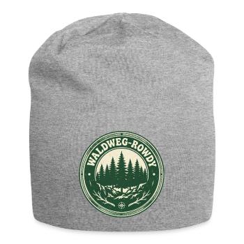 Waldweg-Rowdy: Vintage Outdoor-Motiv - Jersey-Beanie - Grau meliert - Vorne