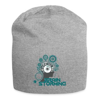 Brainstorming Head – Office & Office Ideas - Jersey Beanie - heather grey - Front