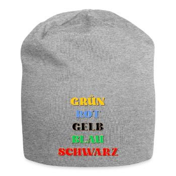 Psychologischer Test Farben - Jersey-Beanie - Grau meliert - Vorne