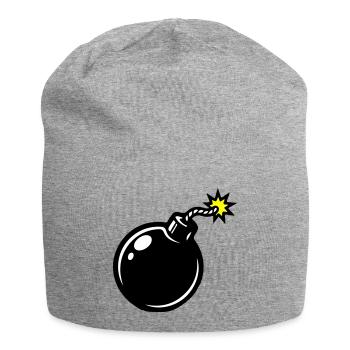 Bombe Comic - Jersey-Beanie - Grau meliert - Vorne