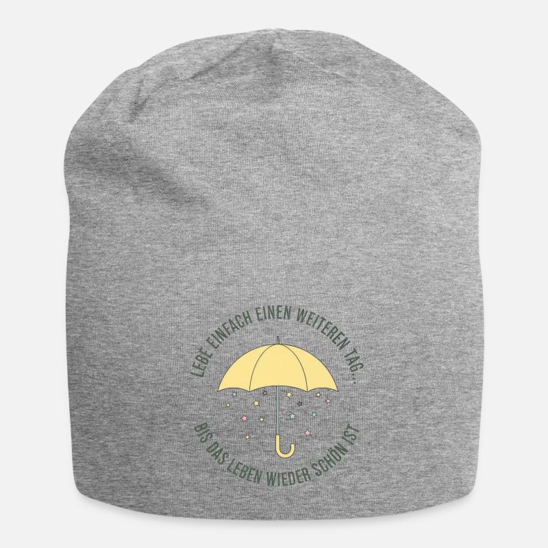 Hoffnungsschirm Weiterer Tag - Jersey-Beanie - Grau meliert