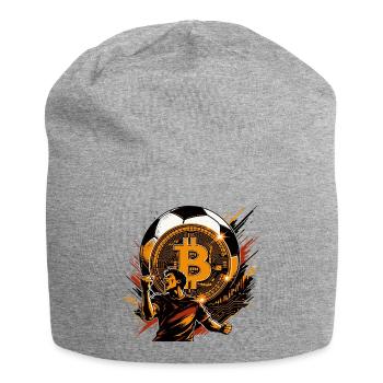 crypto jubilation bitcoin power germany football - Jersey Beanie - heather grey - Front