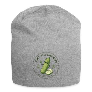 Cool as Cucumber Logo Sticker - Jersey Beanie - heather grey - Front