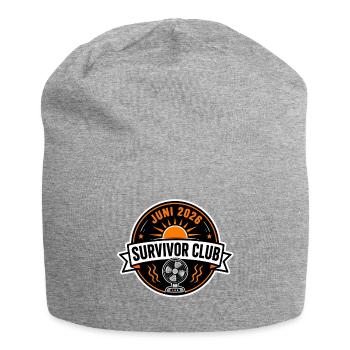 Hitzesommer 2026 | Survivor Club - Jersey-Beanie - Grau meliert - Vorne