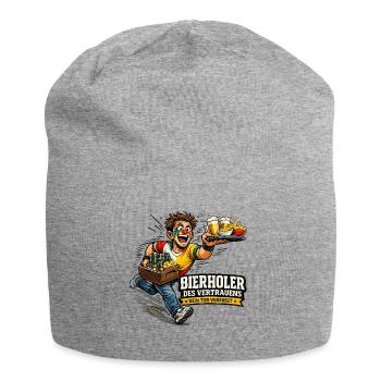 Bierholer des Vertrauens - Jersey-Beanie - Grau meliert - Vorne