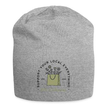 Achetez un soutien local pour les petites entreprises - Bonnet en jersey - gris chiné - Devant