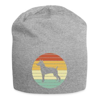 Rat Terrier - Jersey-Beanie - Grau meliert - Vorne