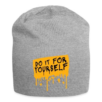 Do It For Yourself Inspirierend Selbstliebe Zitat - Jersey-Beanie - Grau meliert - Vorne