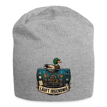 Funny Duck Stress Machine Shirt - Jersey-Beanie - Grau meliert - Vorne