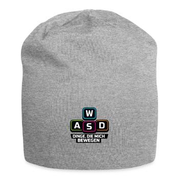 WASD Dinge Die Mich Bewegen - Jersey-Beanie - Grau meliert - Vorne