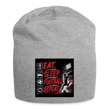 Mange Sommeil Football Répétition - Bonnet en jersey - gris chiné - Devant