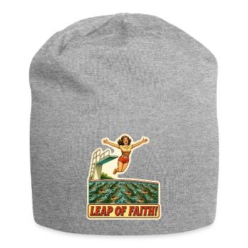 Plongeur d’épuisement d’entreprise Leap Of Faith - Bonnet en jersey - gris chiné - Devant