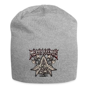 Christmas Heavy Metal - Jersey Beanie - heather grey - Front