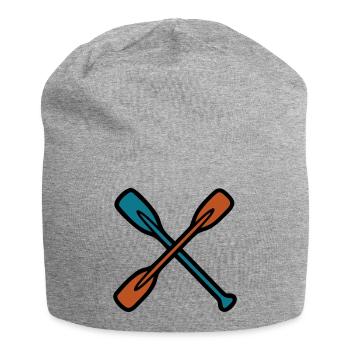 Graphique à pagaie croisée - Bonnet en jersey - gris chiné - Devant