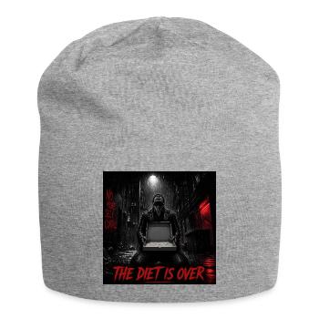 The Diet Is Over - No More Self Control - Jersey Beanie - heather grey - Front
