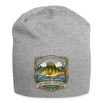 Der Barsch-Flüsterer - Jersey-Beanie - Grau meliert - Vorne
