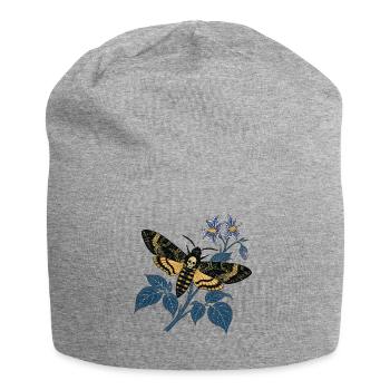 Sphinx Nighttime Botanical Skull - Jersey Beanie - heather grey - Front