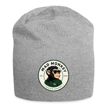 Mad Monkey Monkey Green Polo - Jersey Beanie - heather grey - Front