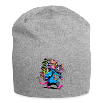 Die Ratte - Jersey-Beanie - Grau meliert - Vorne