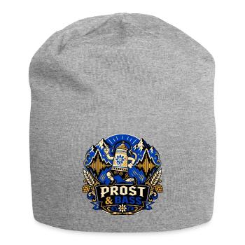 Beer mug with headphones – Music Festival - Jersey Beanie - heather grey - Front