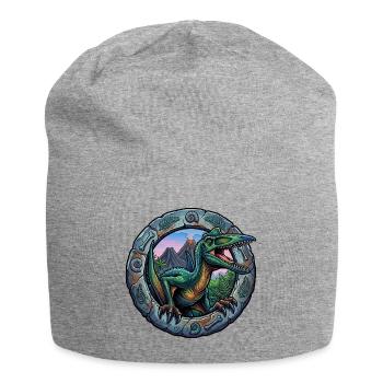 Pterosaurs in the portal ring - Jersey Beanie - heather grey - Front